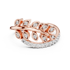Nature Inspired Diamond Open Ring – Luxury Gold Jewelry