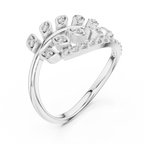 Nature Inspired Diamond Open Ring – Luxury Gold Jewelry