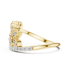 Nature Inspired Diamond Open Ring – Luxury Gold Jewelry