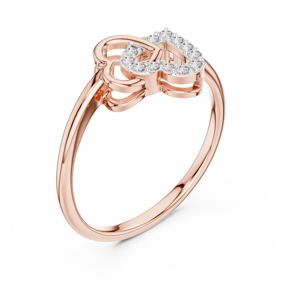 Romantic Diamond Link Ring – Luxury Fine Jewelry