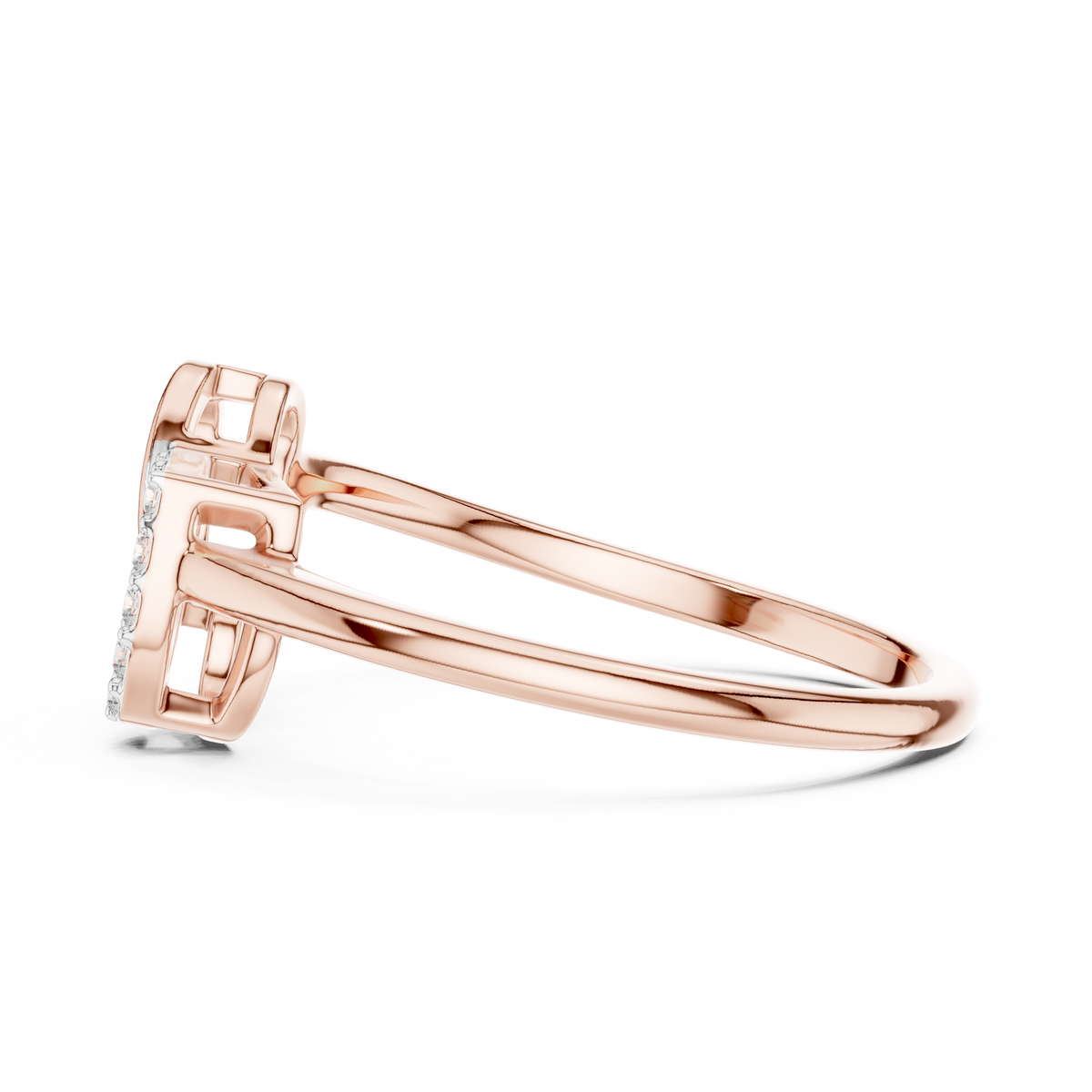Romantic Diamond Link Ring – Luxury Fine Jewelry
