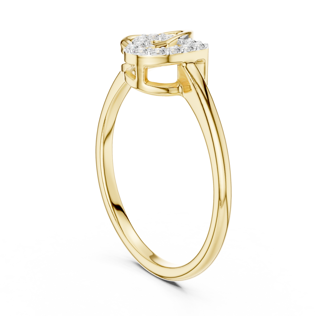 Romantic Diamond Link Ring – Luxury Fine Jewelry