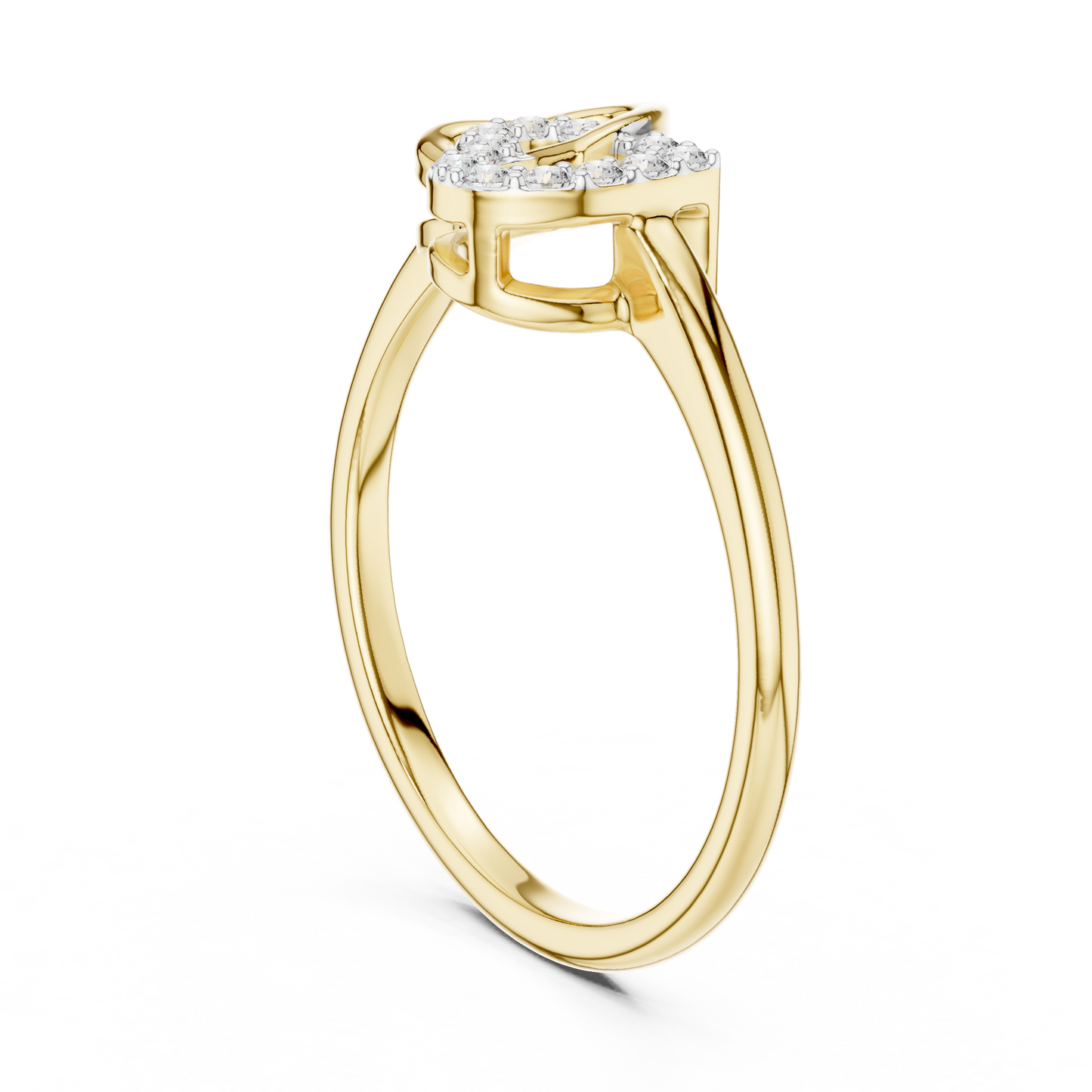 Romantic Diamond Link Ring – Luxury Fine Jewelry