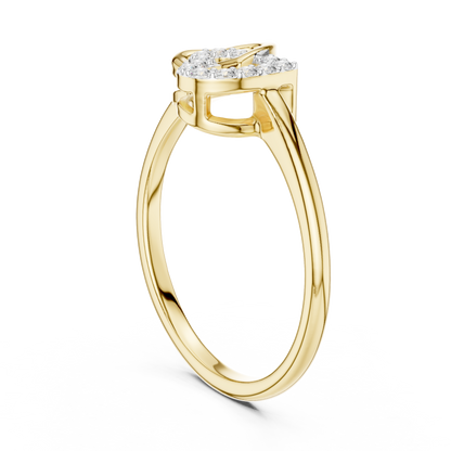 Romantic Diamond Link Ring – Luxury Fine Jewelry