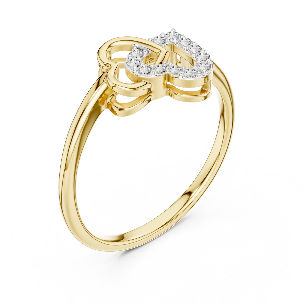 Romantic Diamond Link Ring – Luxury Fine Jewelry