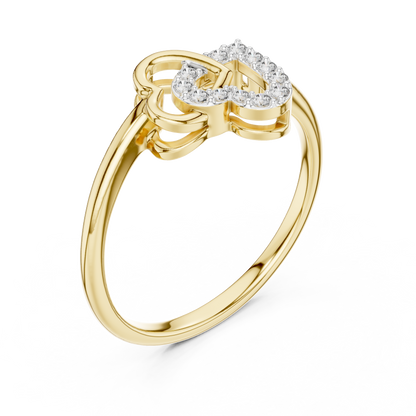 Romantic Diamond Link Ring – Luxury Fine Jewelry