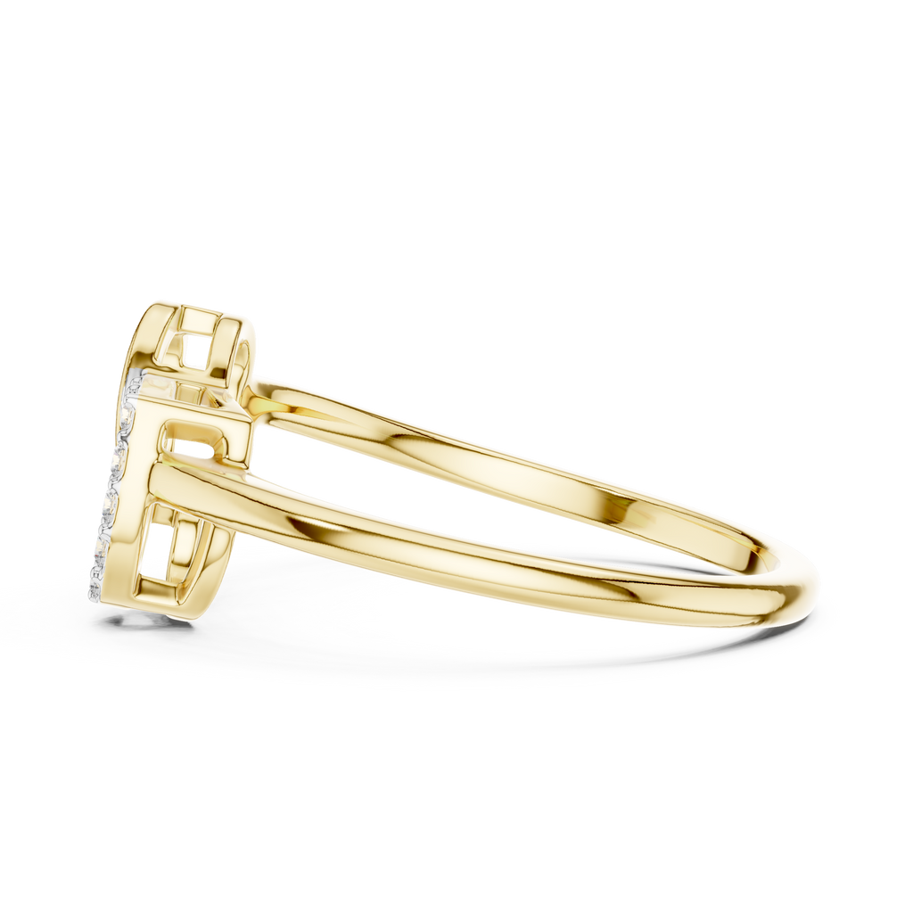 Romantic Diamond Link Ring – Luxury Fine Jewelry