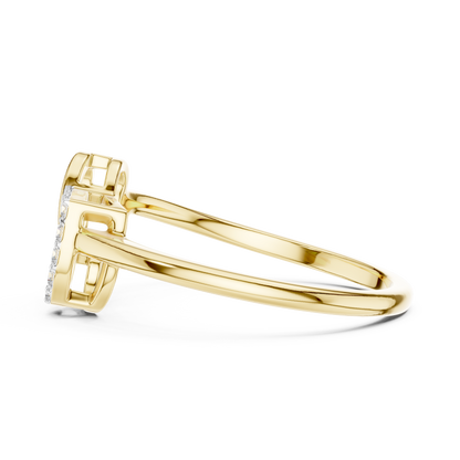 Romantic Diamond Link Ring – Luxury Fine Jewelry