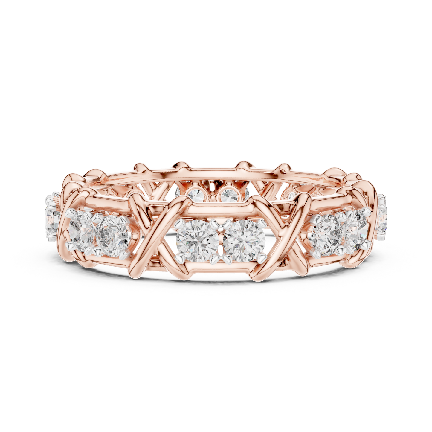 Elegant Designer Diamond Band Ring – Luxury Fine Jewelry