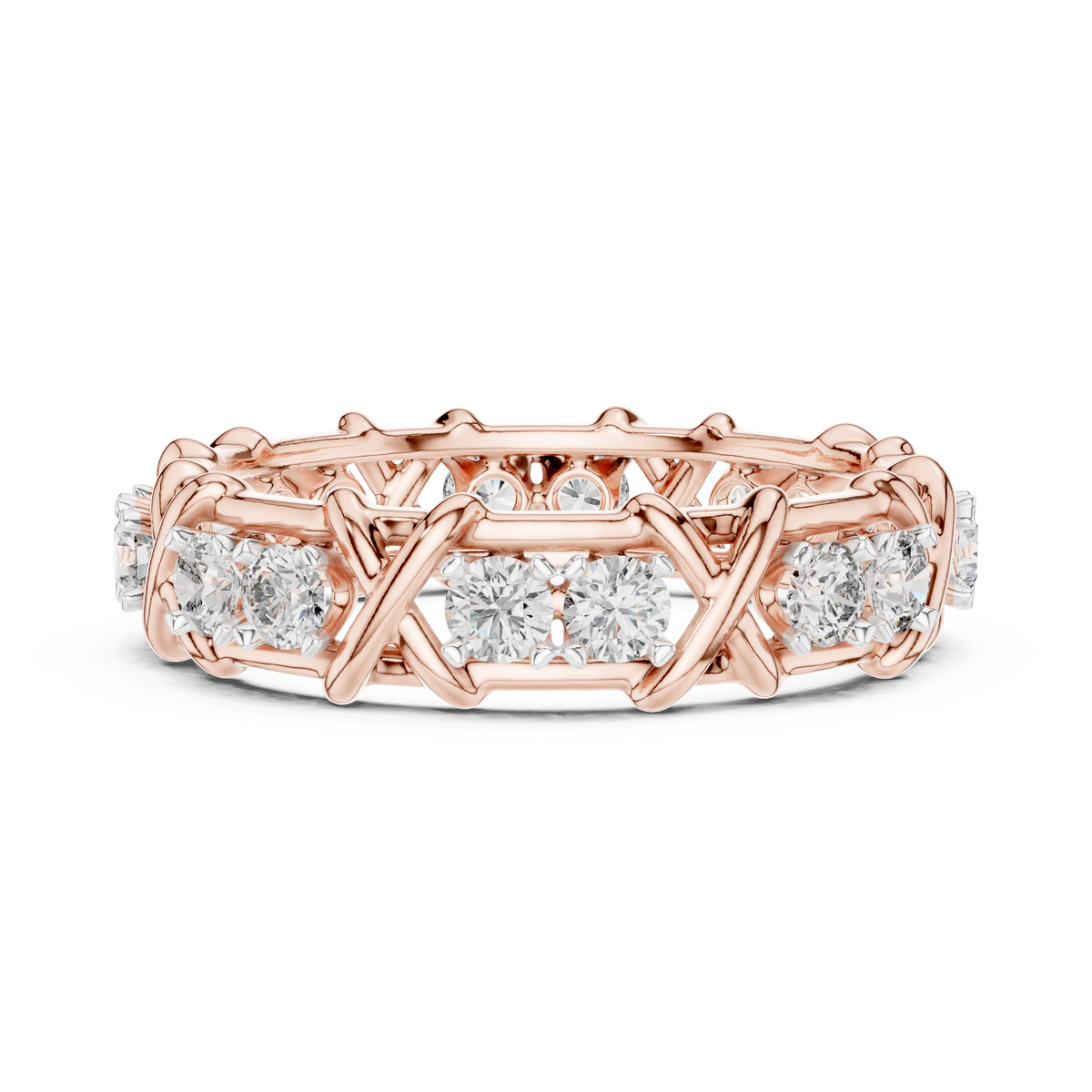 Elegant Designer Diamond Band Ring – Luxury Fine Jewelry