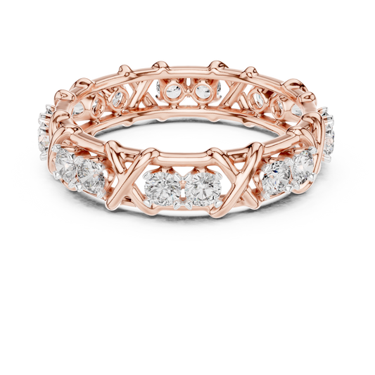 Elegant Designer Diamond Band Ring – Luxury Fine Jewelry