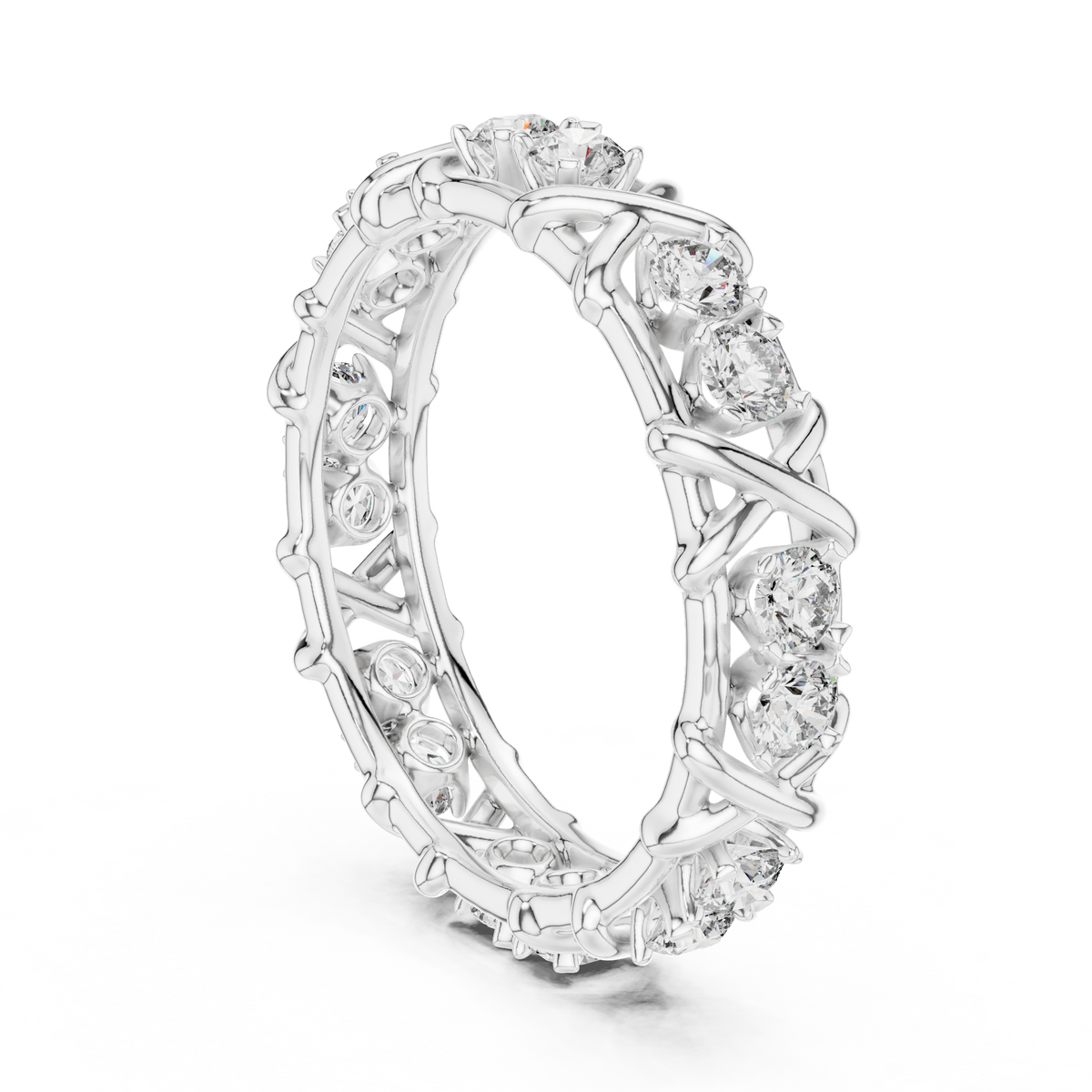 Elegant Designer Diamond Band Ring – Luxury Fine Jewelry