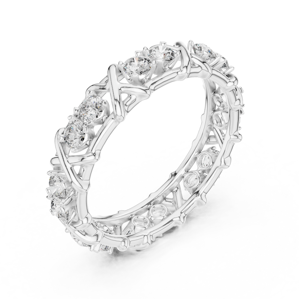 Elegant Designer Diamond Band Ring – Luxury Fine Jewelry