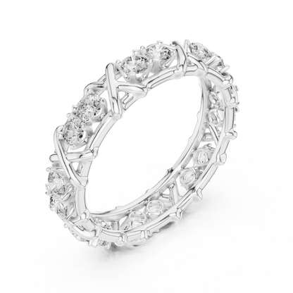 Elegant Designer Diamond Band Ring – Luxury Fine Jewelry