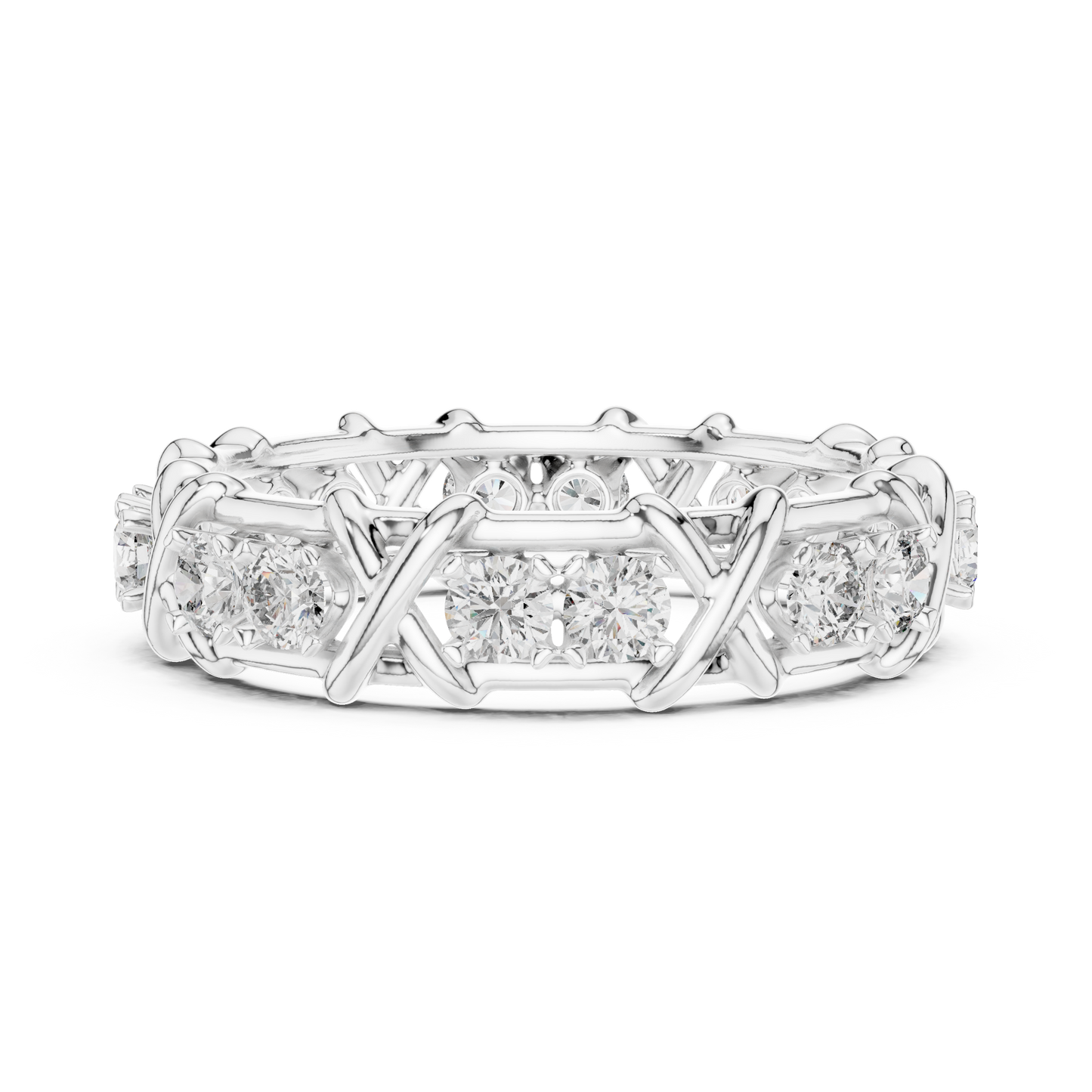 Elegant Designer Diamond Band Ring – Luxury Fine Jewelry
