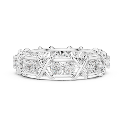 Elegant Designer Diamond Band Ring – Luxury Fine Jewelry