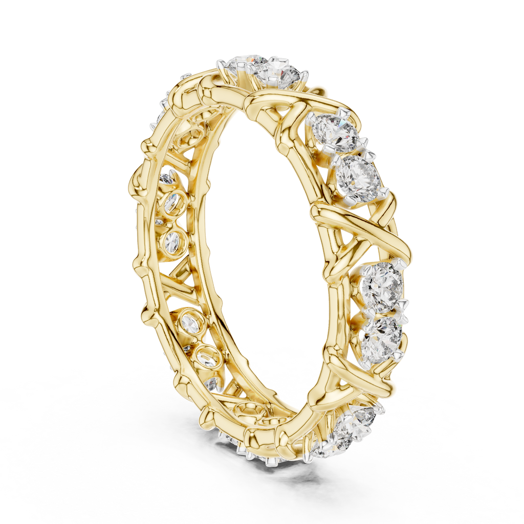 Elegant Designer Diamond Band Ring – Luxury Fine Jewelry