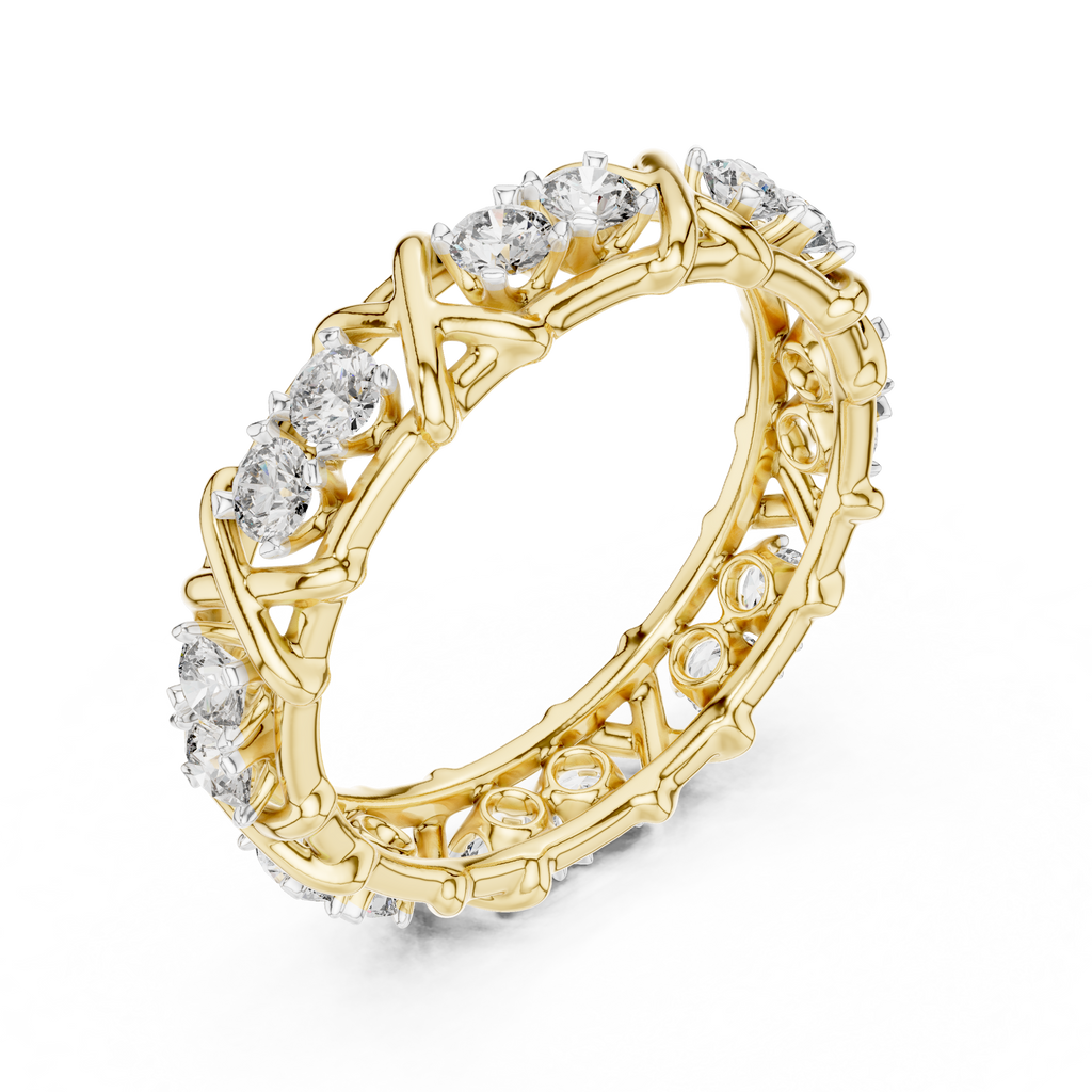Elegant Designer Diamond Band Ring – Luxury Fine Jewelry