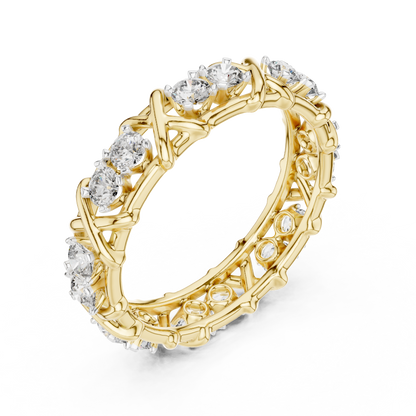 Elegant Designer Diamond Band Ring – Luxury Fine Jewelry