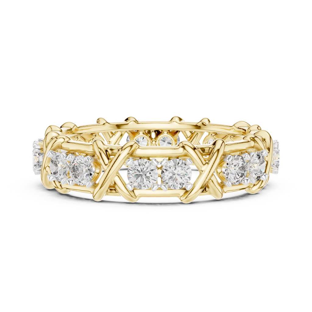 Elegant Designer Diamond Band Ring – Luxury Fine Jewelry