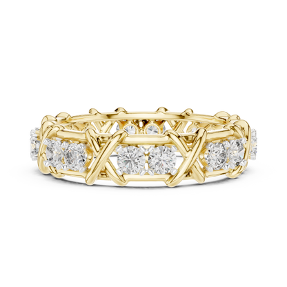 Elegant Designer Diamond Band Ring – Luxury Fine Jewelry