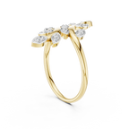 Elegant Marquise Leaf Open Ring