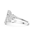 Contemporary Flower Diamond Ring