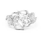 Contemporary Flower Diamond Ring