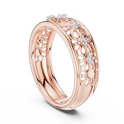 Luxury Open Floral Ring