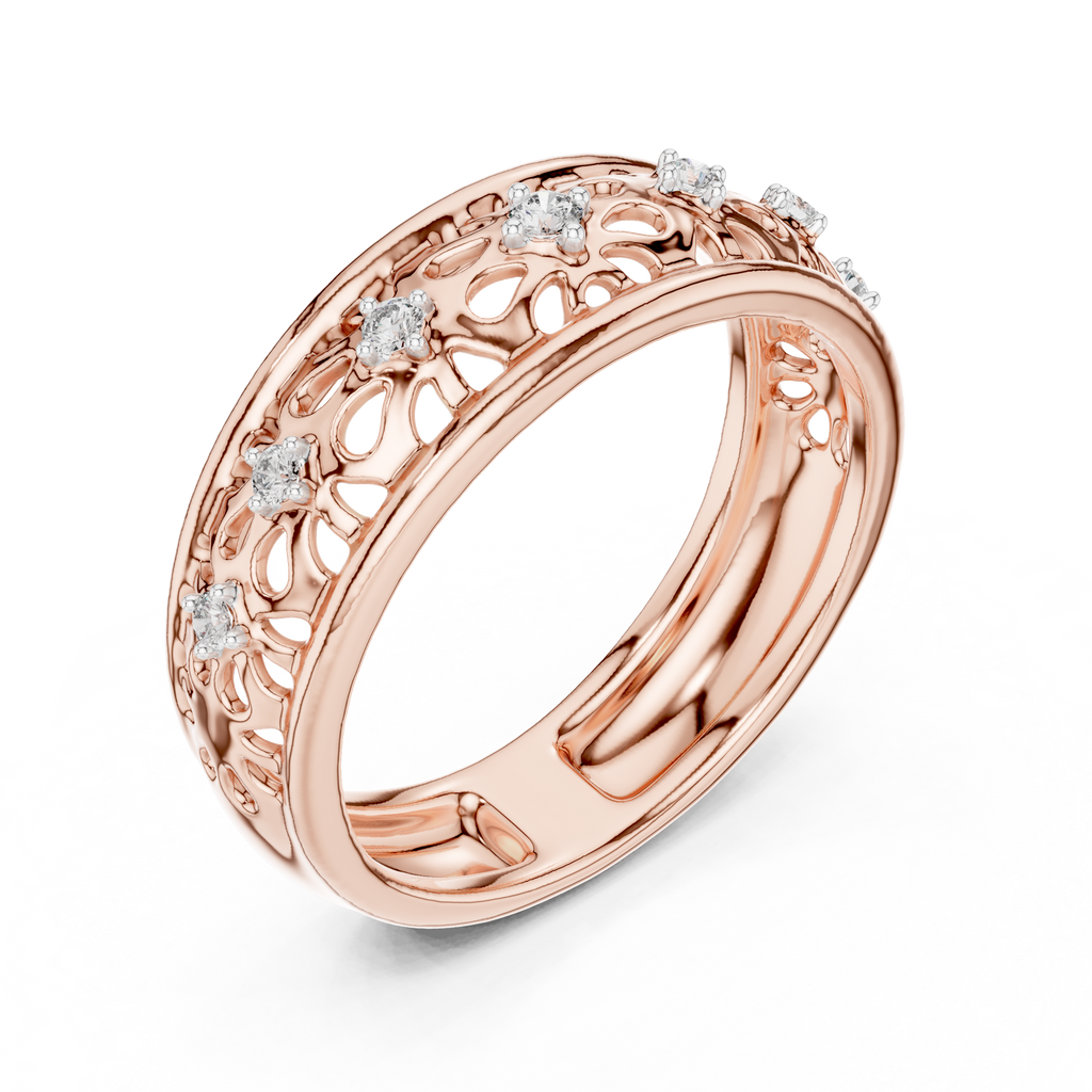 Luxury Open Floral Ring
