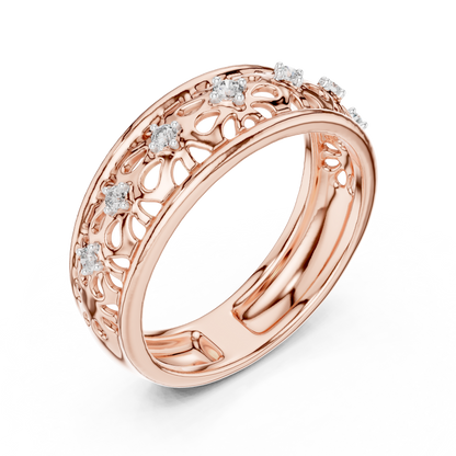 Luxury Open Floral Ring