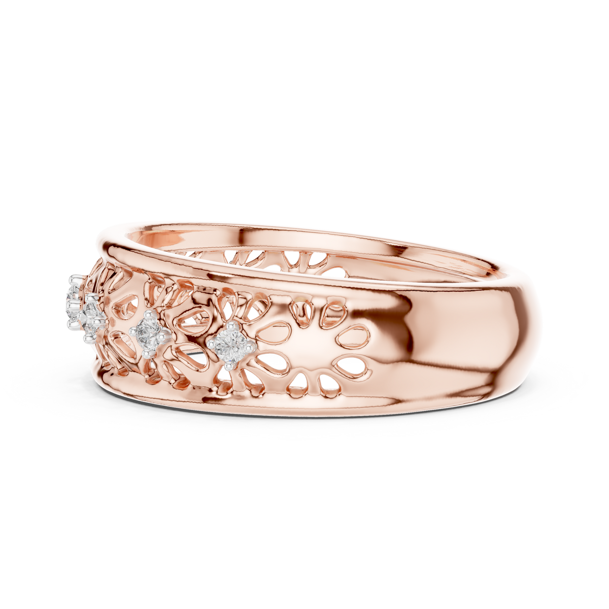 Luxury Open Floral Ring