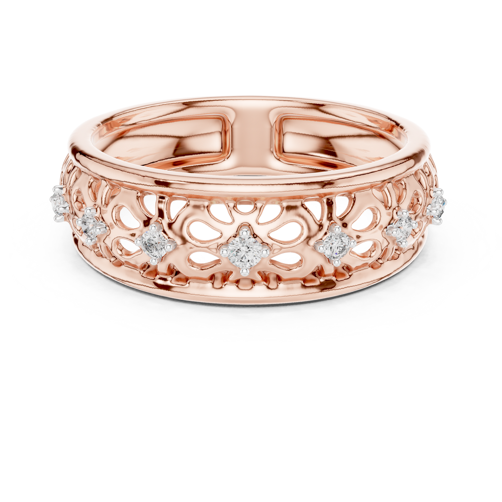 Luxury Open Floral Ring