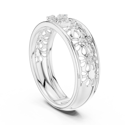 Luxury Open Floral Ring