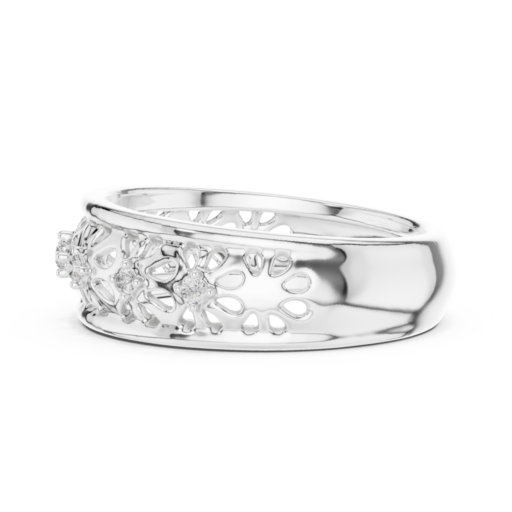 Luxury Open Floral Ring