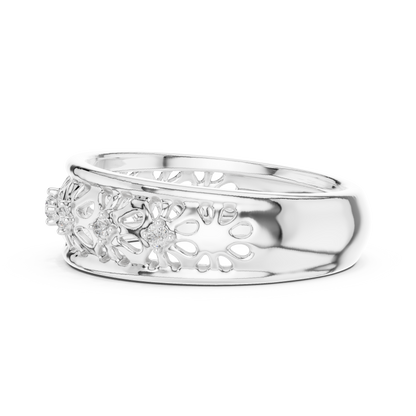 Luxury Open Floral Ring