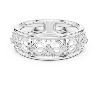 Luxury Open Floral Ring