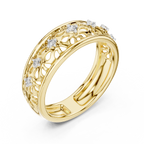 Luxury Open Floral Ring
