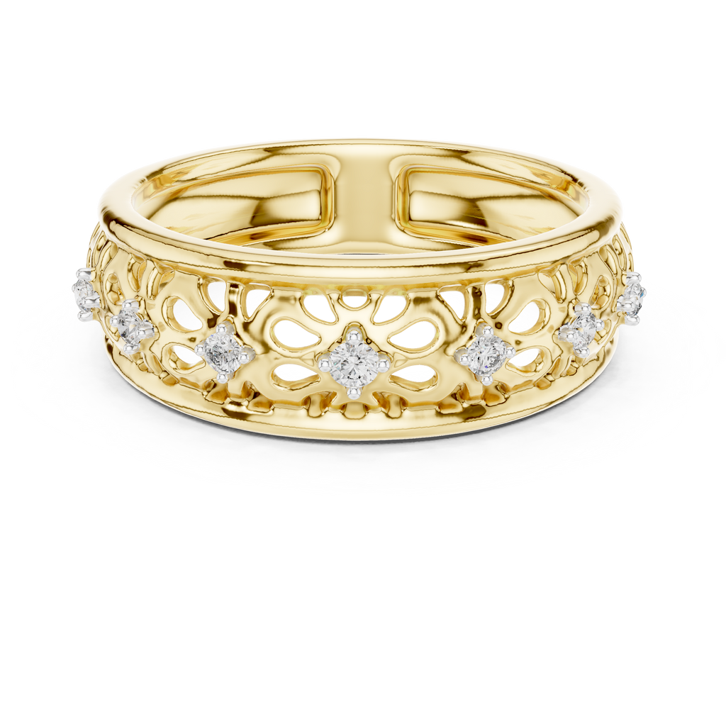 Luxury Open Floral Ring
