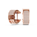 Beautiful Diamond Hoop Earrings | Elegant Gold Diamond Hoops for Women