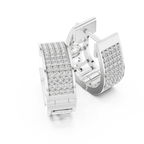 Beautiful Diamond Hoop Earrings | Elegant Gold Diamond Hoops for Women