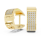 Beautiful Diamond Hoop Earrings | Elegant Gold Diamond Hoops for Women