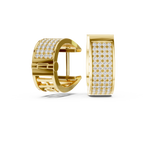 Beautiful Diamond Hoop Earrings | Elegant Gold Diamond Hoops for Women