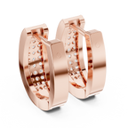 Diamond Hoop Earrings for Women | Minimal Gold Diamond Hoops