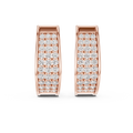 Diamond Hoop Earrings for Women | Minimal Gold Diamond Hoops