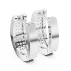 Diamond Hoop Earrings for Women | Minimal Gold Diamond Hoops