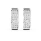 Diamond Hoop Earrings for Women | Minimal Gold Diamond Hoops