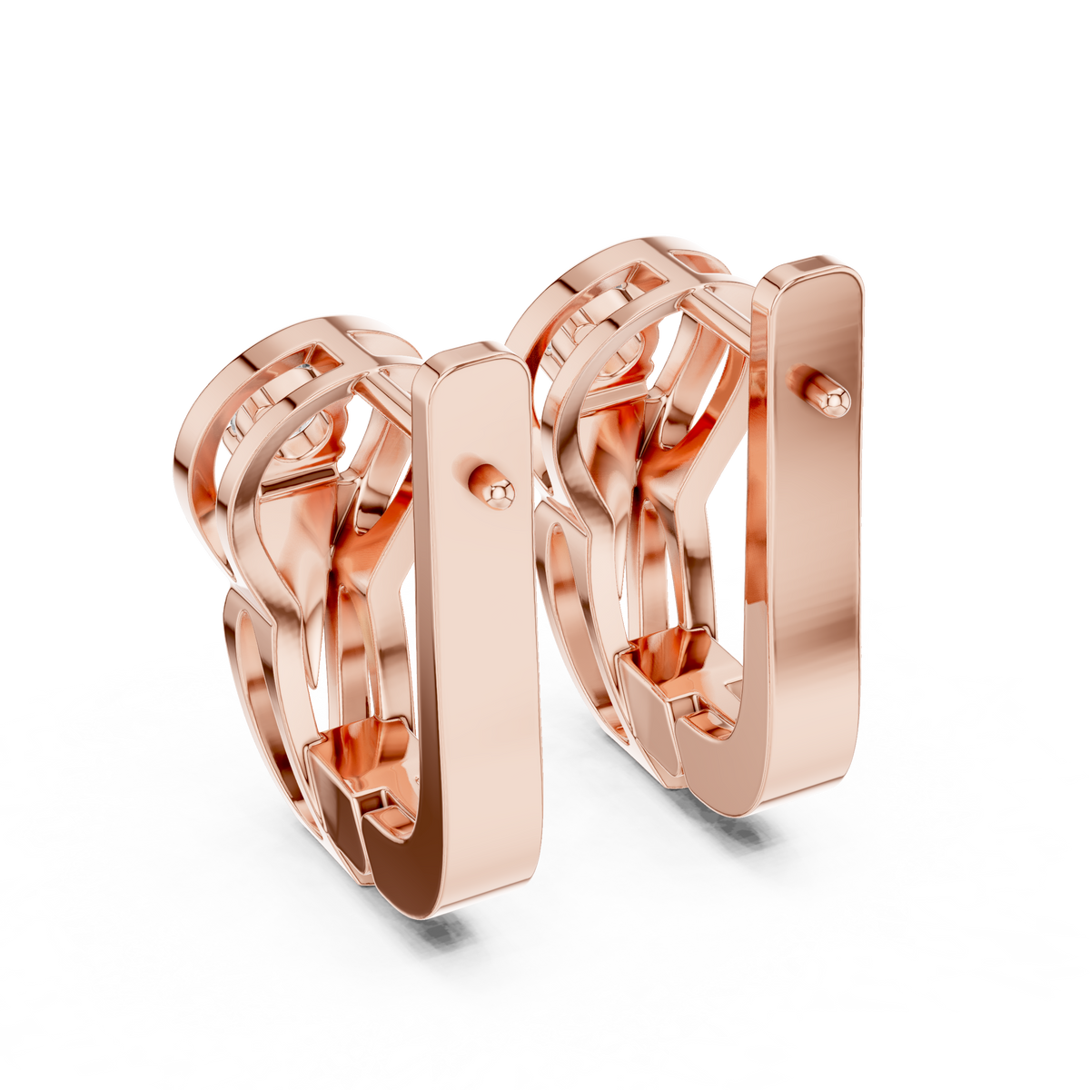 Floral Cluster Diamond Hoop Earrings | Elegant Gold Hoops for Women
