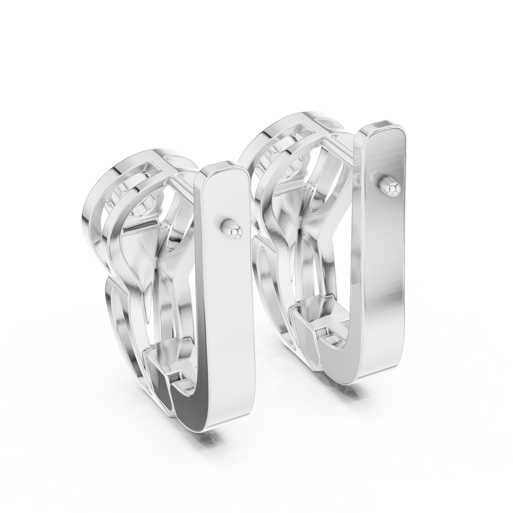 Floral Cluster Diamond Hoop Earrings | Elegant Gold Hoops for Women