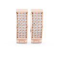Sparkling Diamond Hoop Earrings | Stylish Gold Diamond Hoops